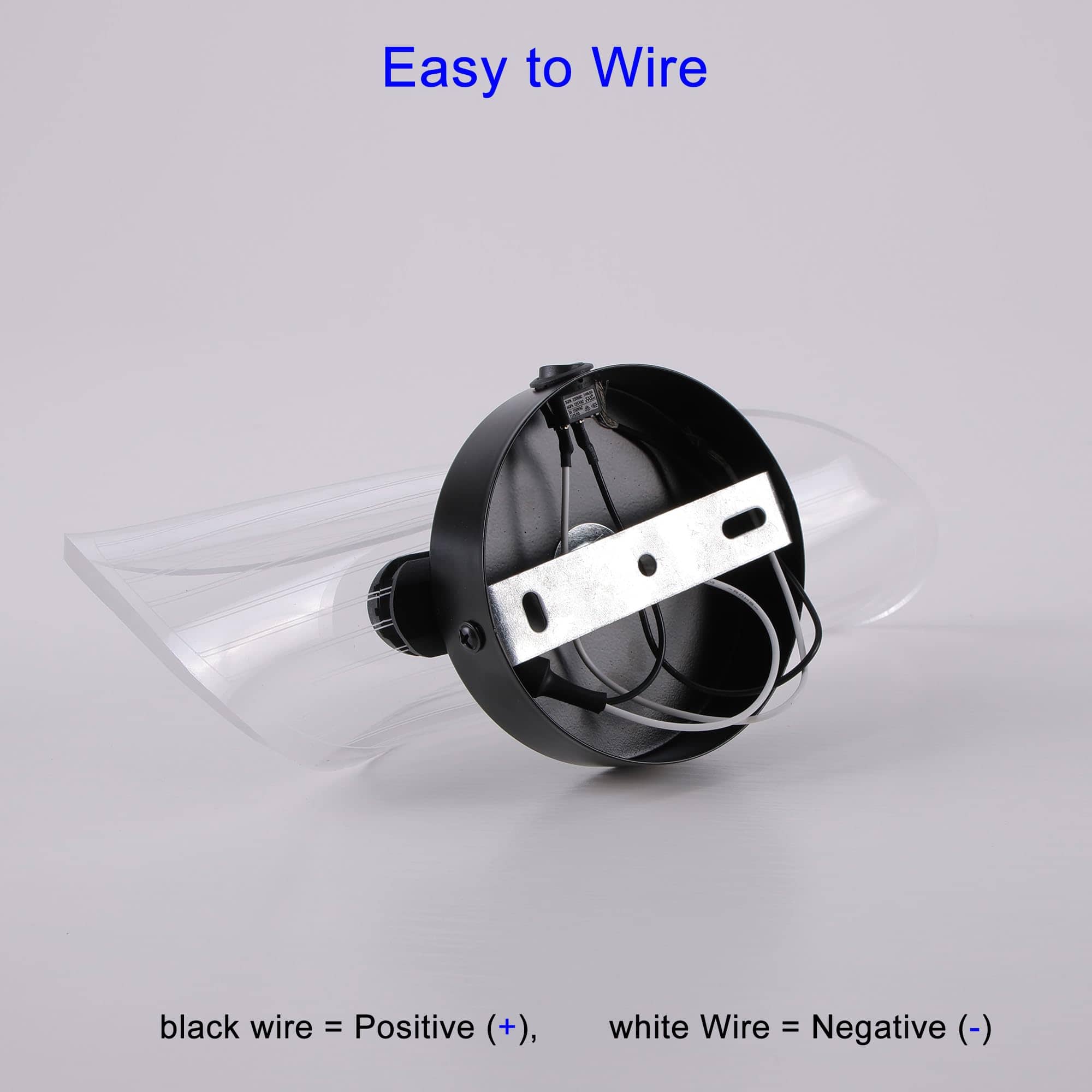 Lámpara de Pared LED Volcode 12V con Interruptor ON/OFF, - Imagen 9