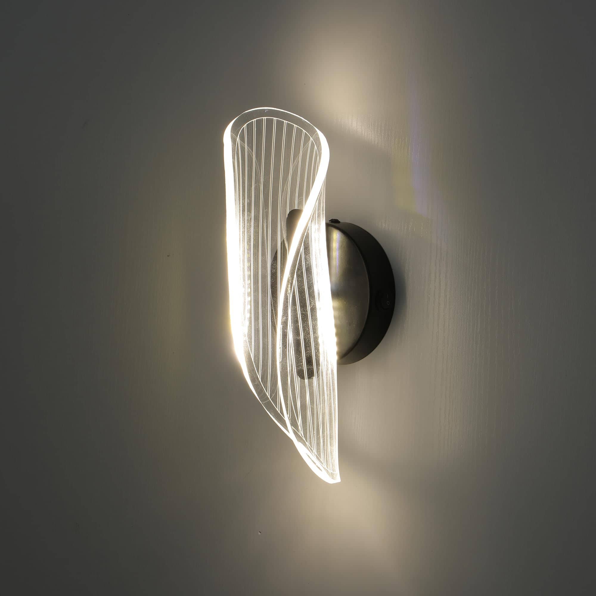 Lámpara de Pared LED Volcode 12V con Interruptor ON/OFF,