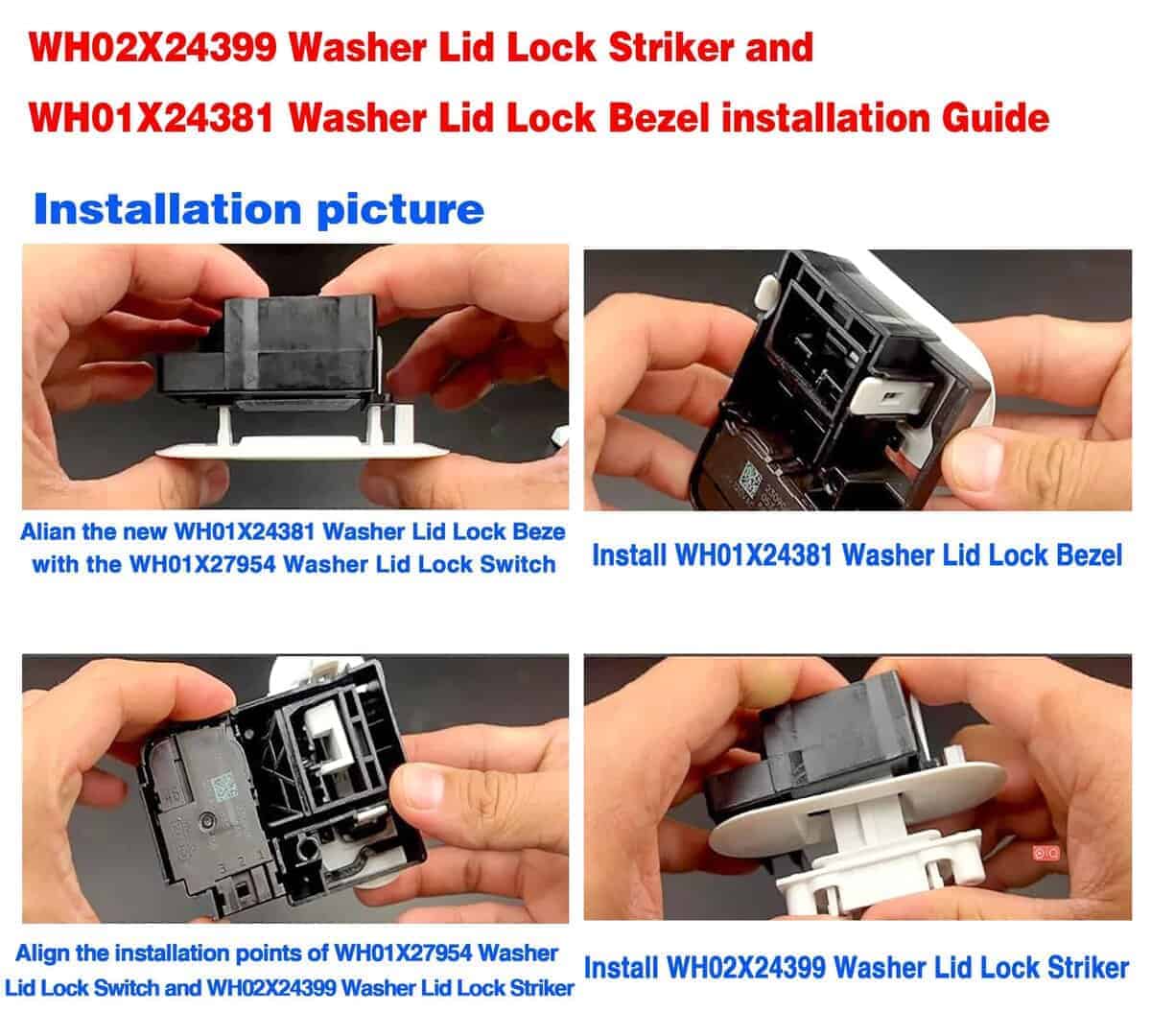 Interruptor de Bloqueo de Puerta de Lavadora para - Imagen 9