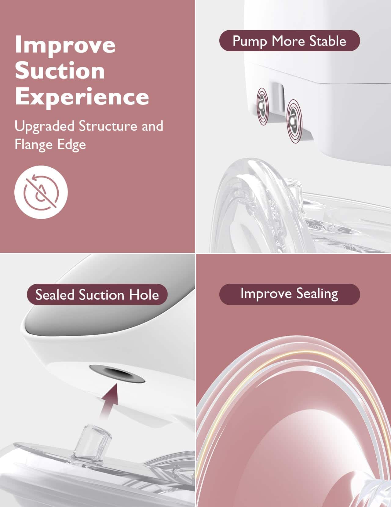 Extractor de leche Momcozy S9 Pro actualizado, diseño manos - Imagen 5