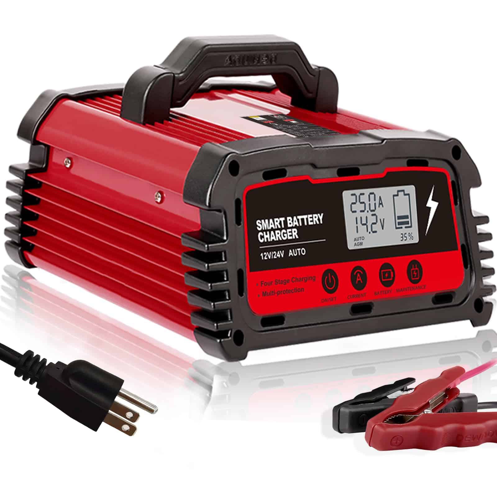 Cargador y Mantenedor Avanzado de Baterías Automotrices