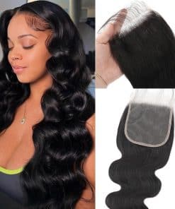 Cierre de Encaje 5x5 Cuerpo Ondulado en HD Transparente