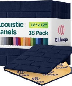 Paneles Acústicos Ekkogo 18-Pack Paneles Insonorizantes