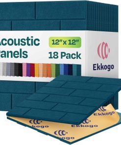 Paneles Acústicos Ekkogo Paquete de 18 Paneles De Pared