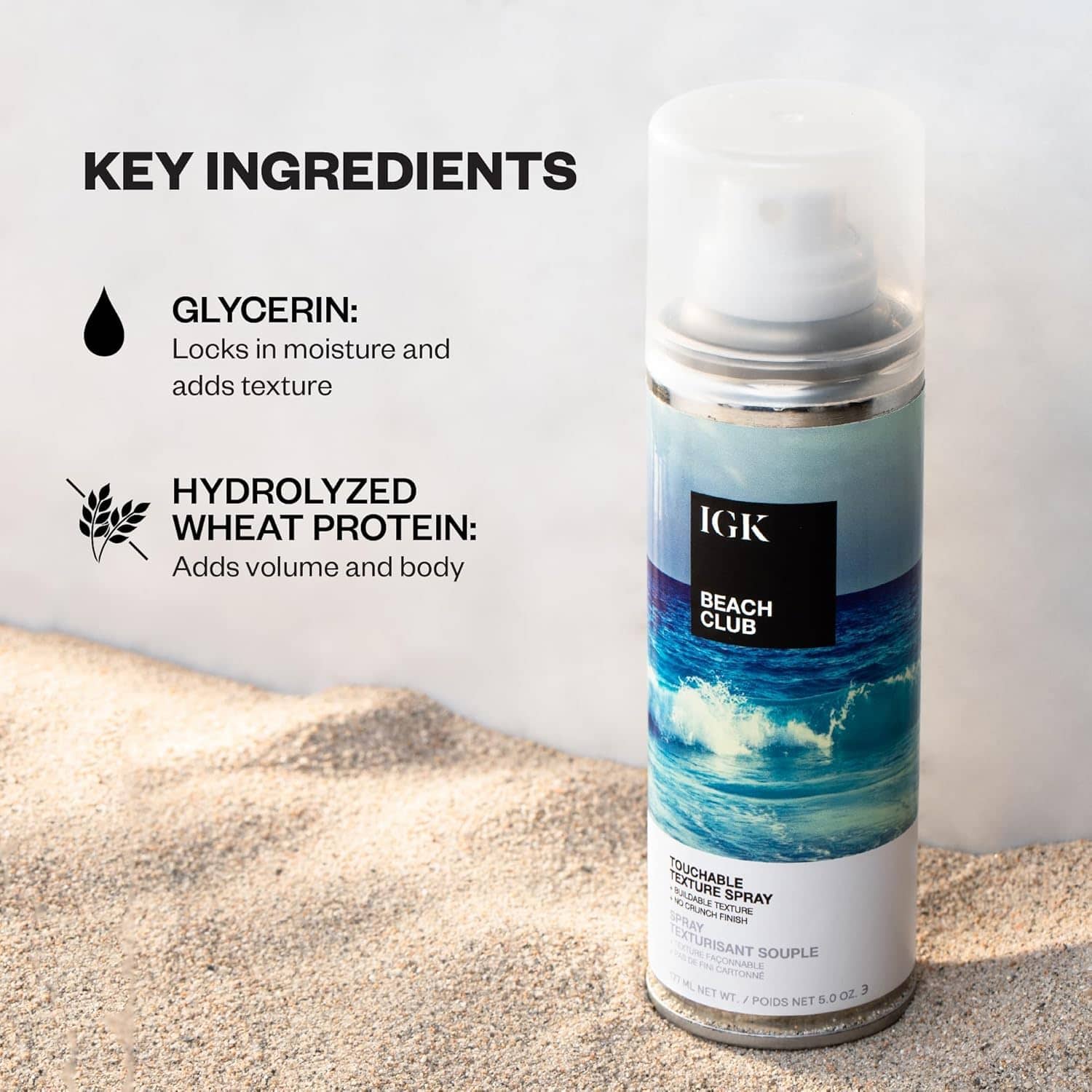 IGK BEACH CLUB Touchable Texture Spray Travel Bundle | - Imagen 5