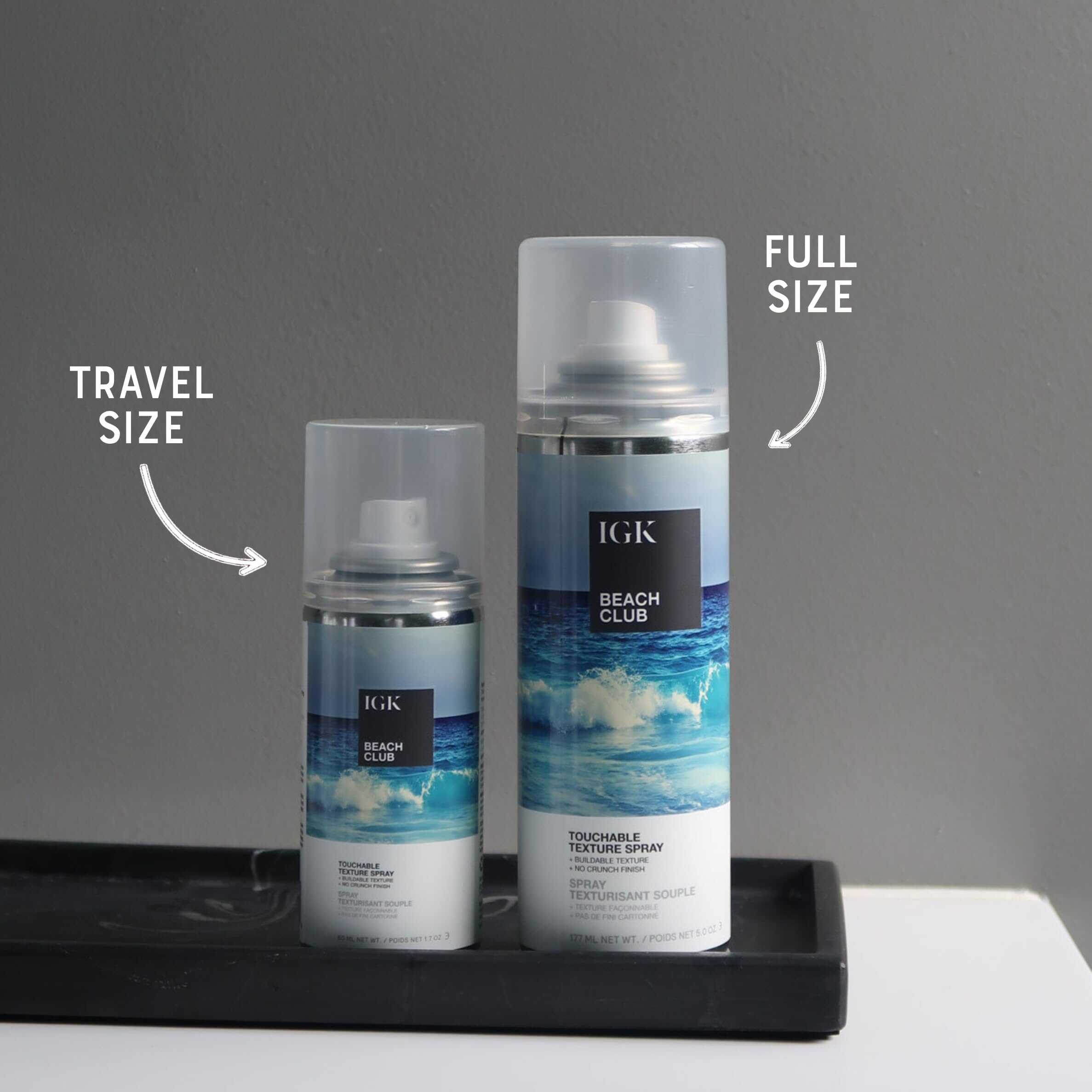 IGK BEACH CLUB Touchable Texture Spray Travel Bundle | - Imagen 3