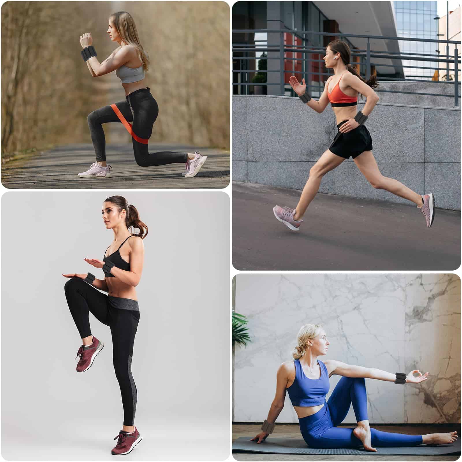 Pesas de Muñeca y Tobillo de Pilates para Mujeres 1 Par - Imagen 8