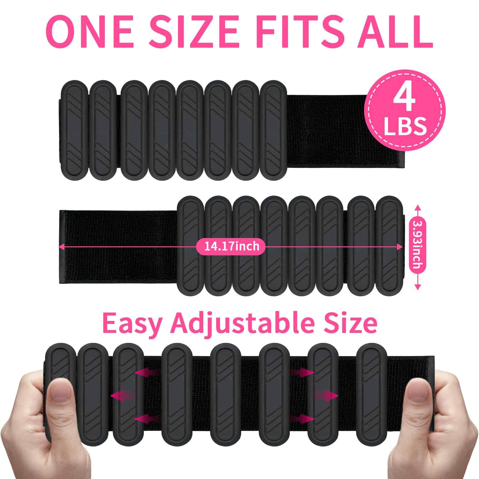 Pesas de Muñeca y Tobillo de Pilates para Mujeres 1 Par - Imagen 3