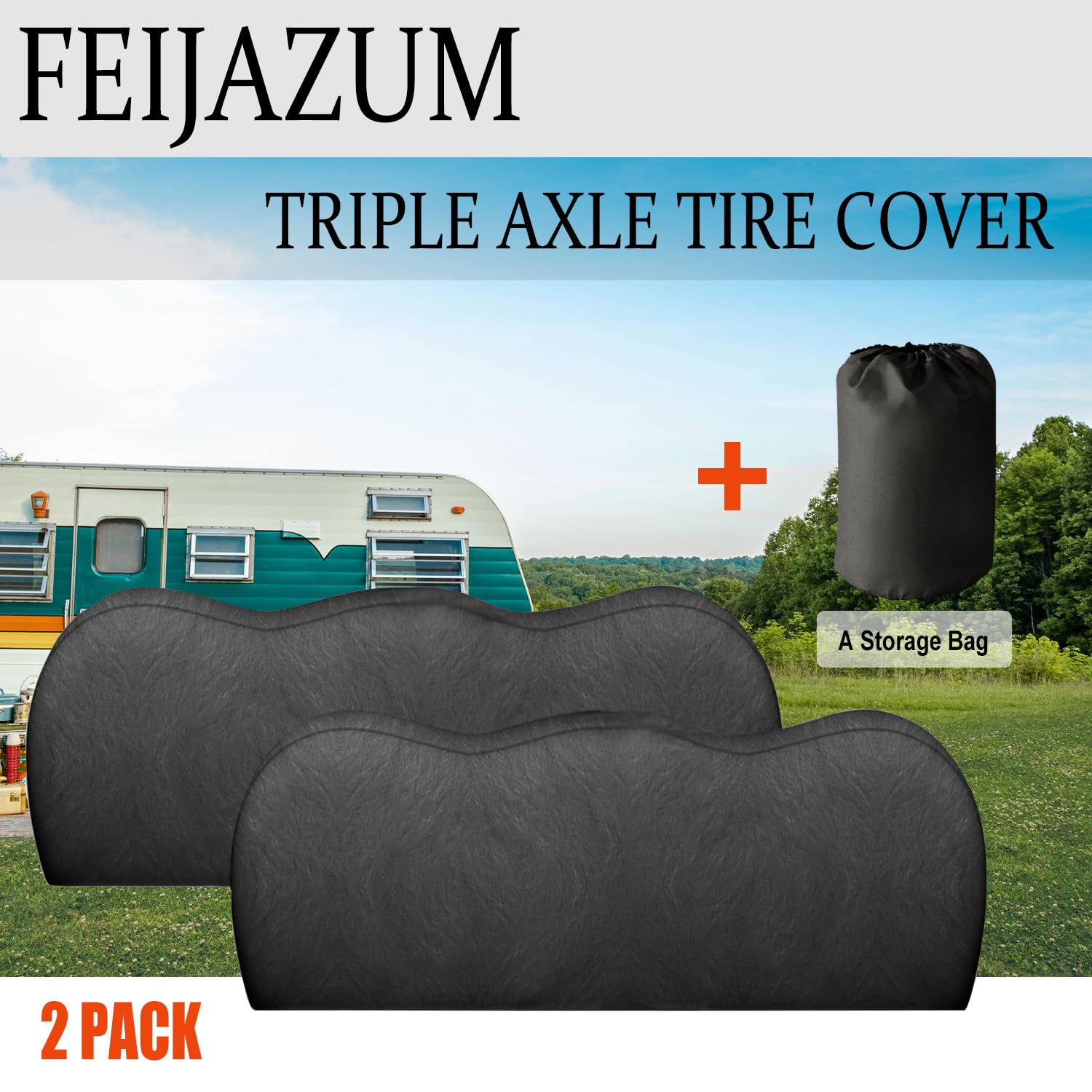 2 Pack Cubierta para Llantas de Triple Eje, para Llantas de - Imagen 6