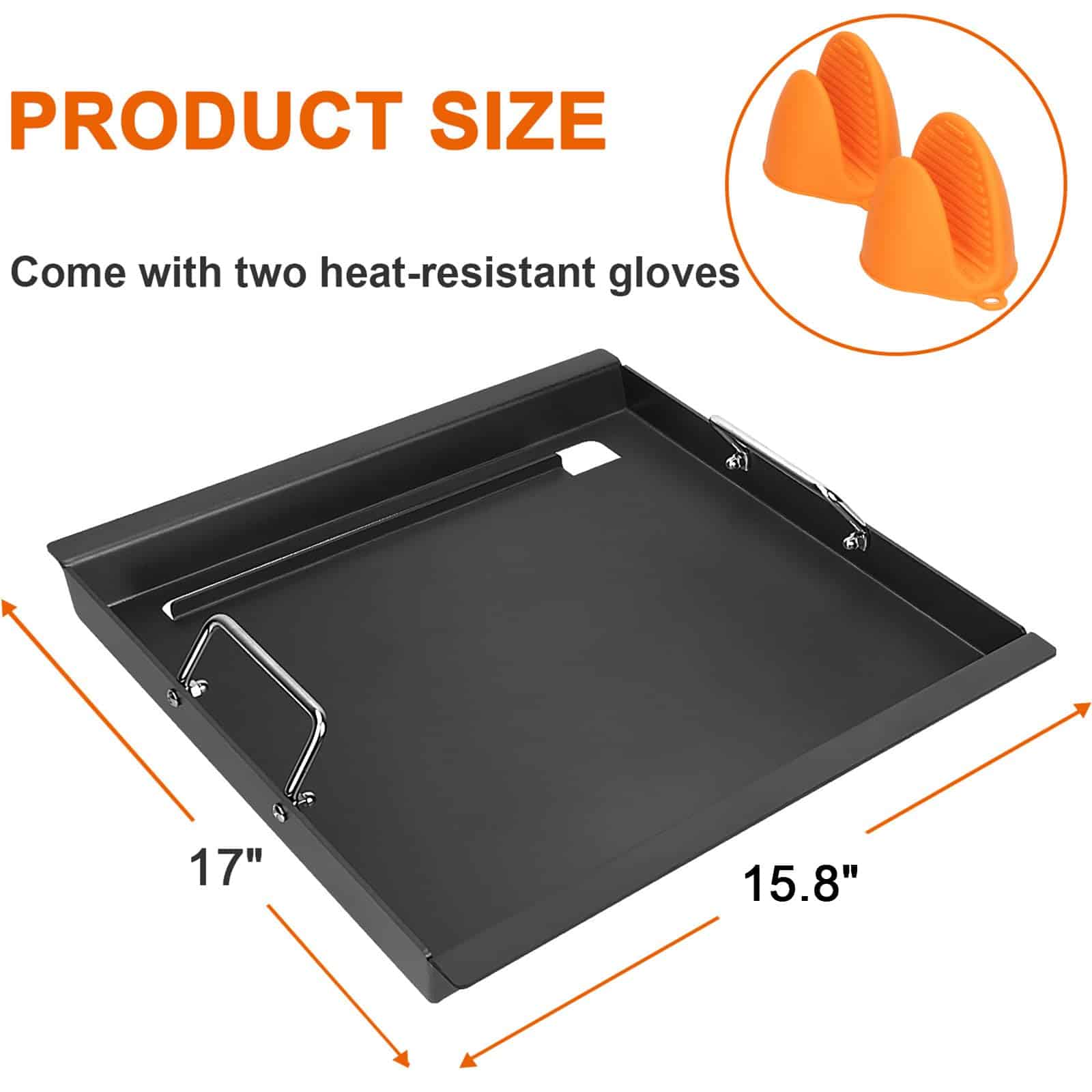 17" Full-Size Griddle Insert for Charbroil Performance 2 - Imagen 3