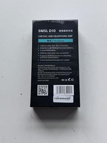 Amplificador de auriculares USB DAC portátil S.M.S.L D10 - Imagen 10