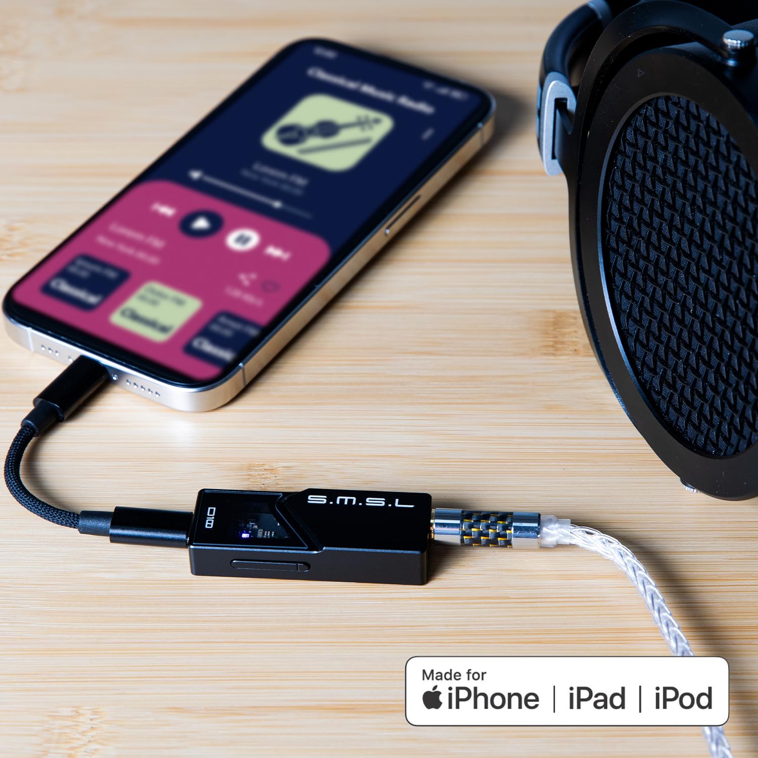 Amplificador de auriculares USB DAC portátil S.M.S.L D10 - Imagen 6