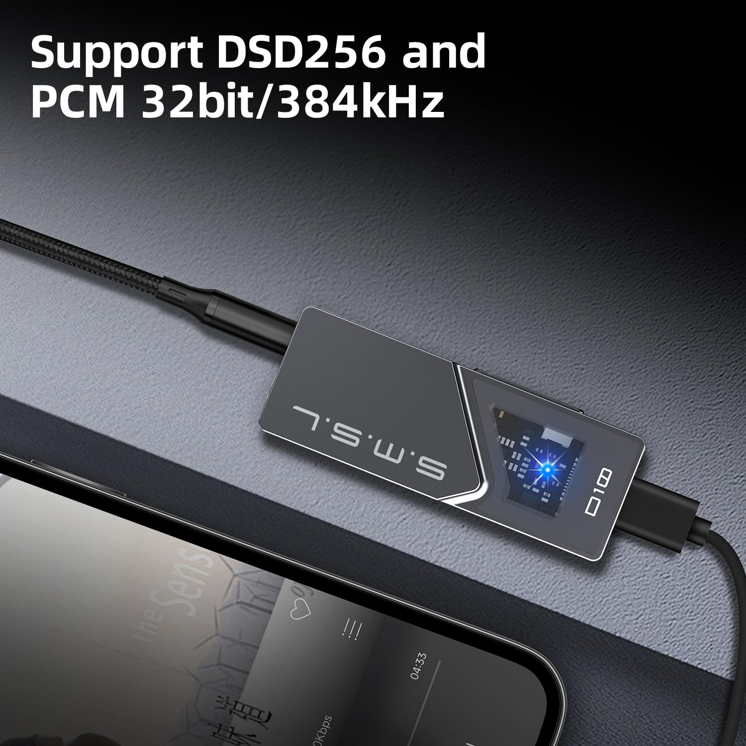 Amplificador de auriculares USB DAC portátil S.M.S.L D10 - Imagen 5