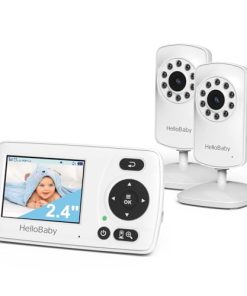 Monitor HelloBaby con 2 Cámaras, Pantalla Portátil de 2.4''