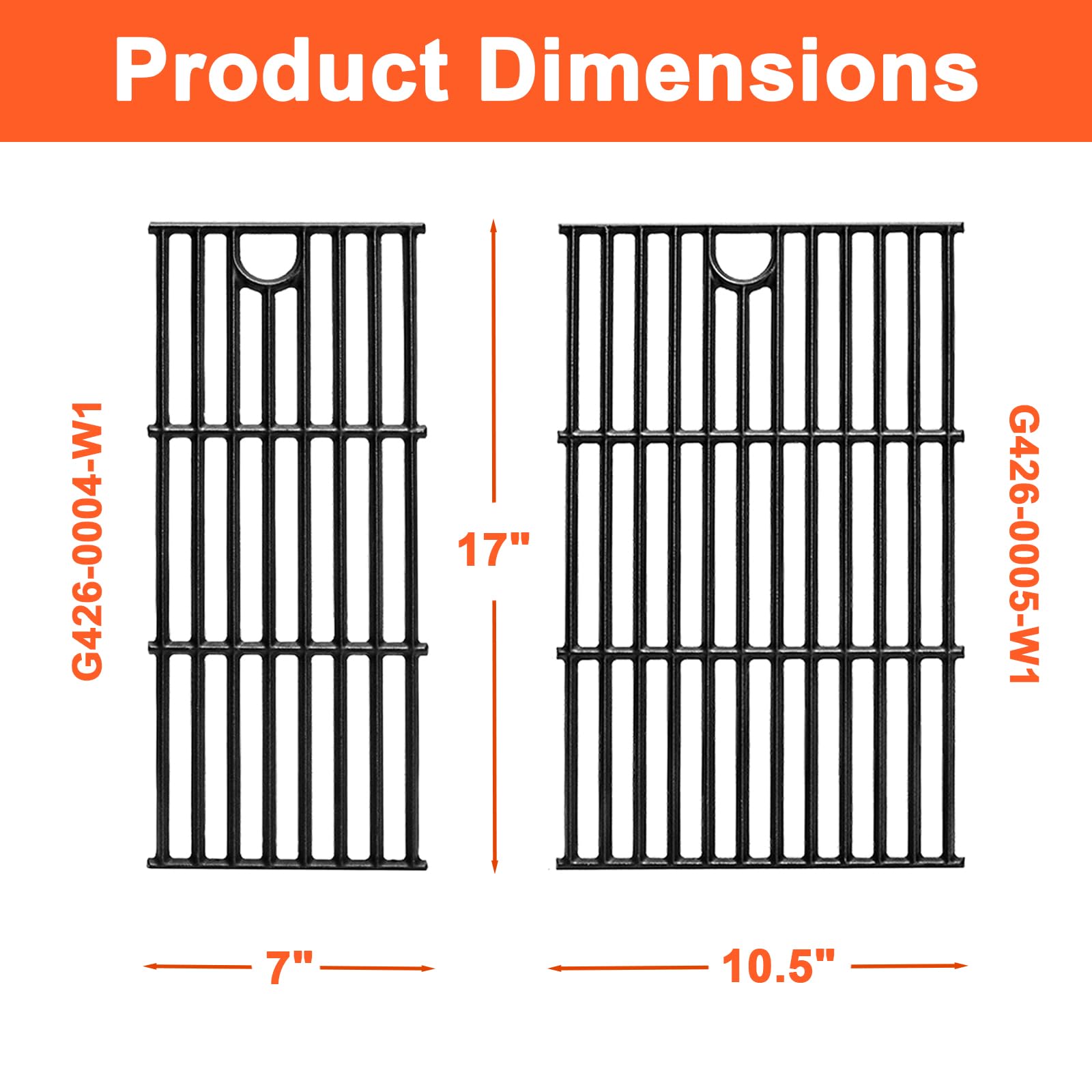 17" Rejillas para parrilla Charbroil Performance 2 - Imagen 3