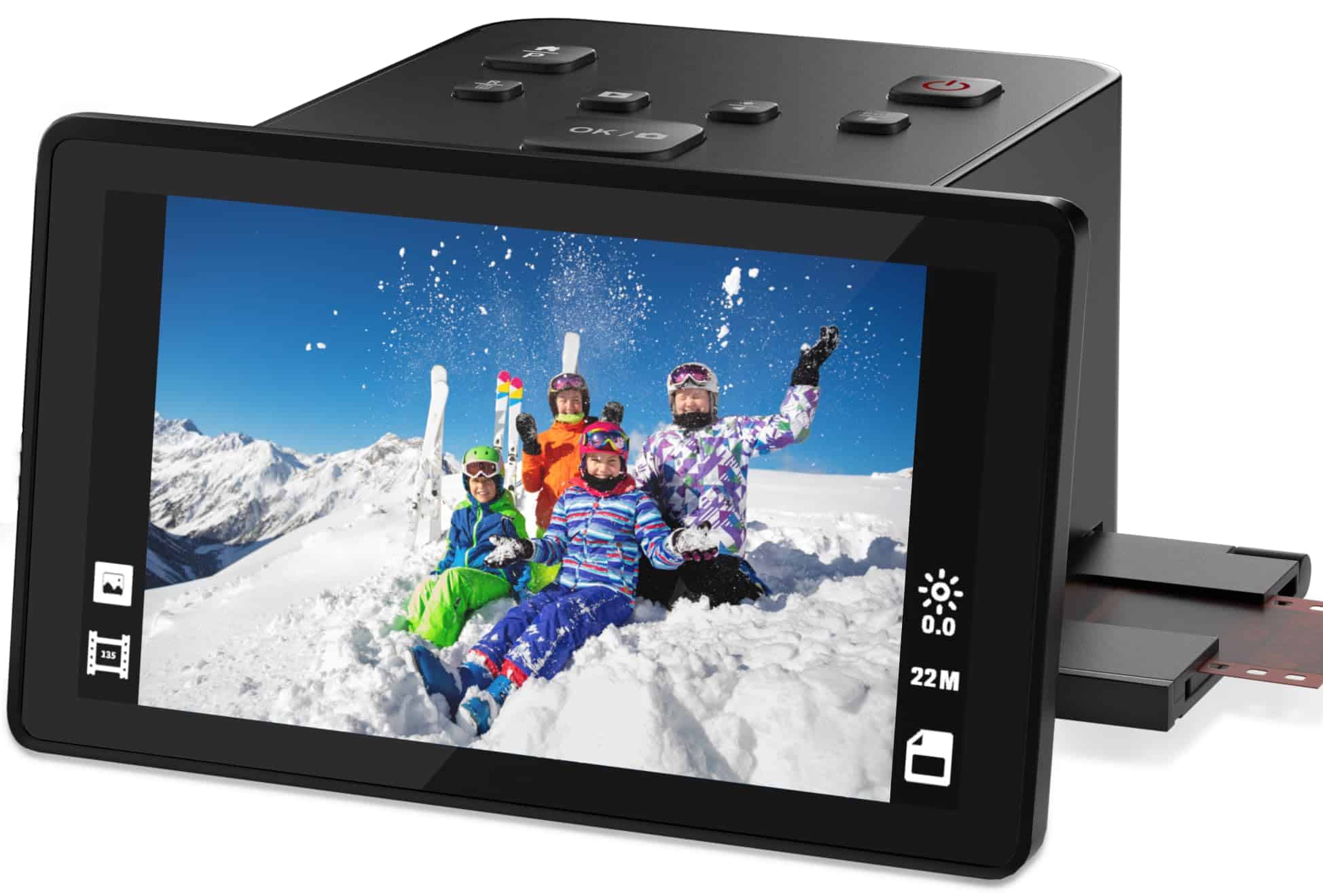 Escáner de películas y diapositivas digitales con pantalla