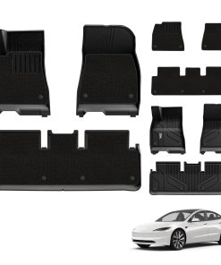 Tapetes de Piso 3W con Alfombras para Tesla Model 3 y Model