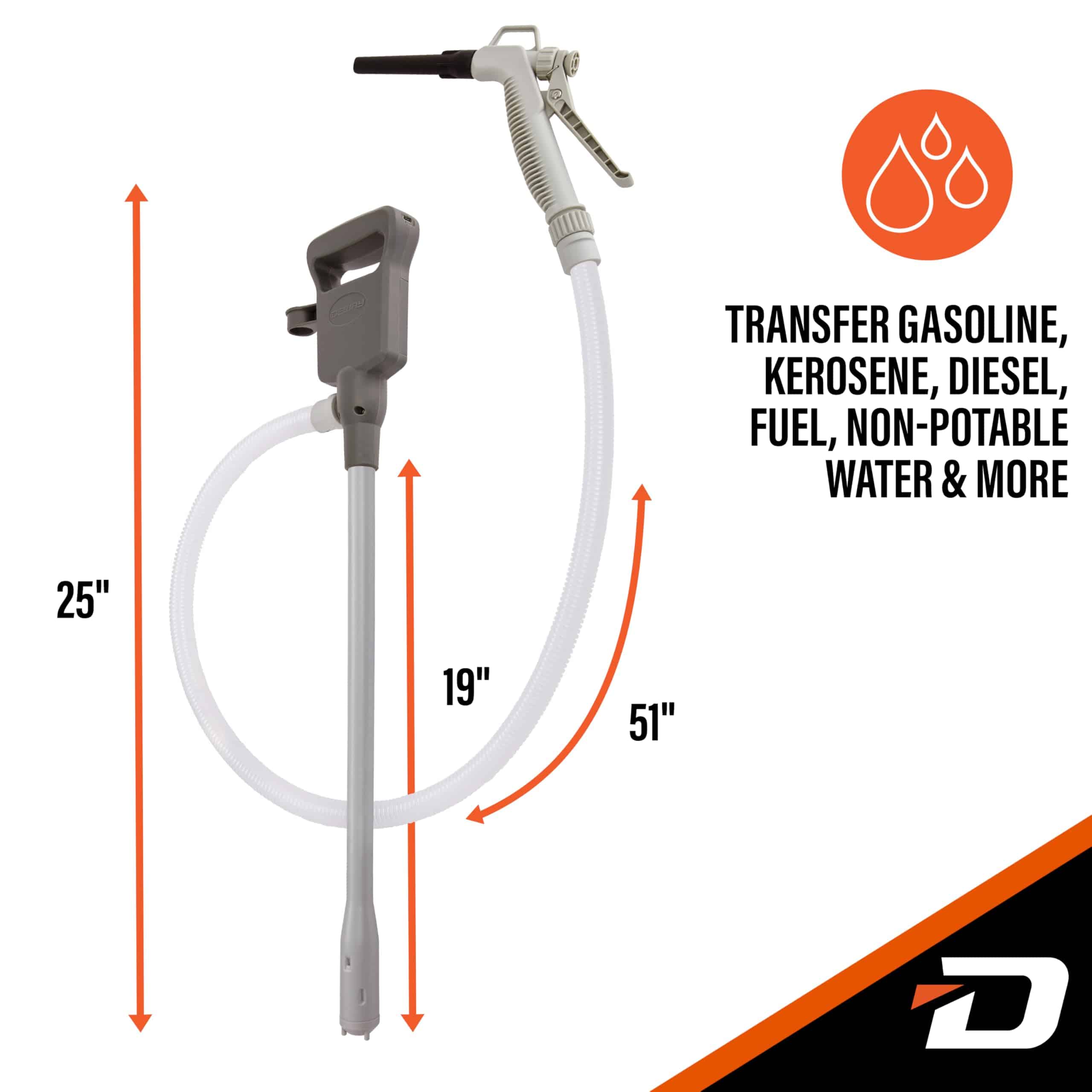 Bomba de Transferencia de Combustible -Hand-Trigger Nozzle - Imagen 7