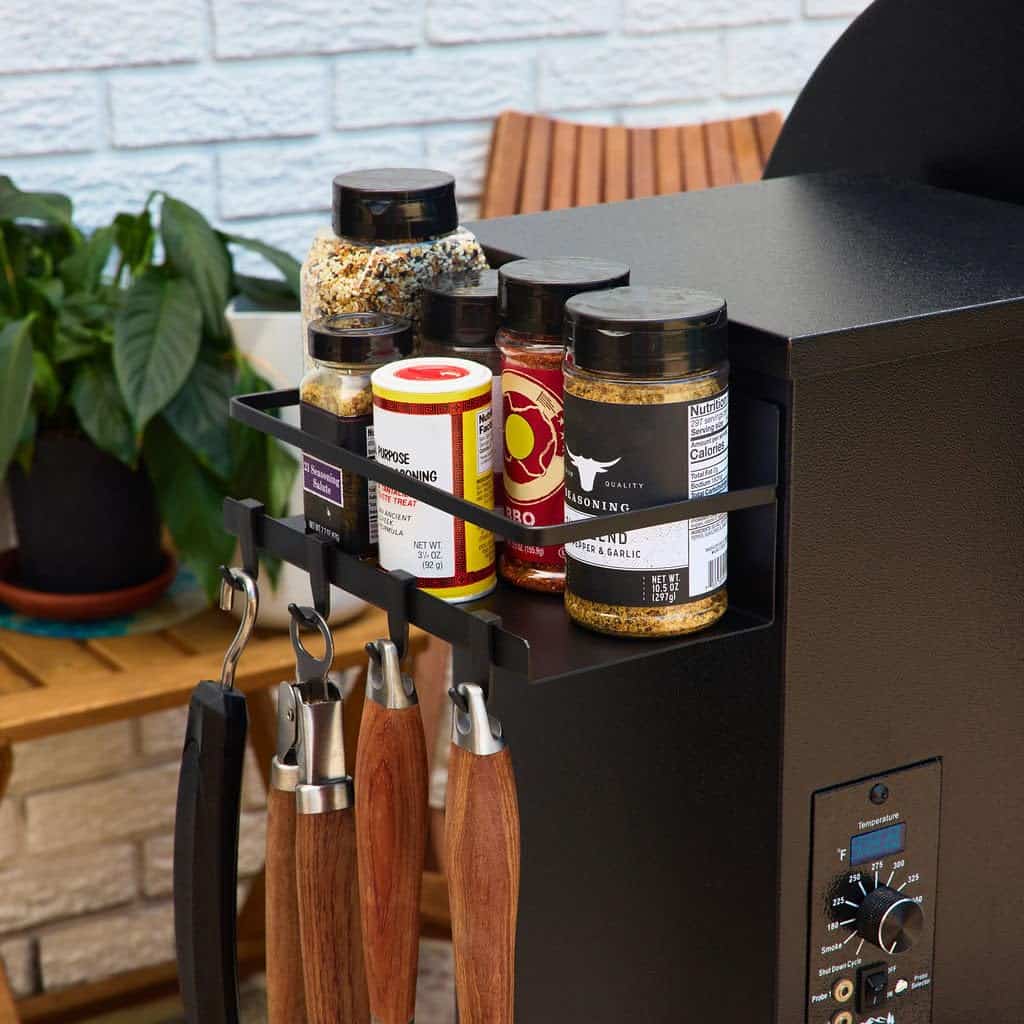 Paquete de 2 estantes magnéticos para parrilla de pellets