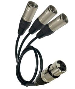 Cable Divisor XLR Balanceado DIYTECH de 2ft, Cable Divisor