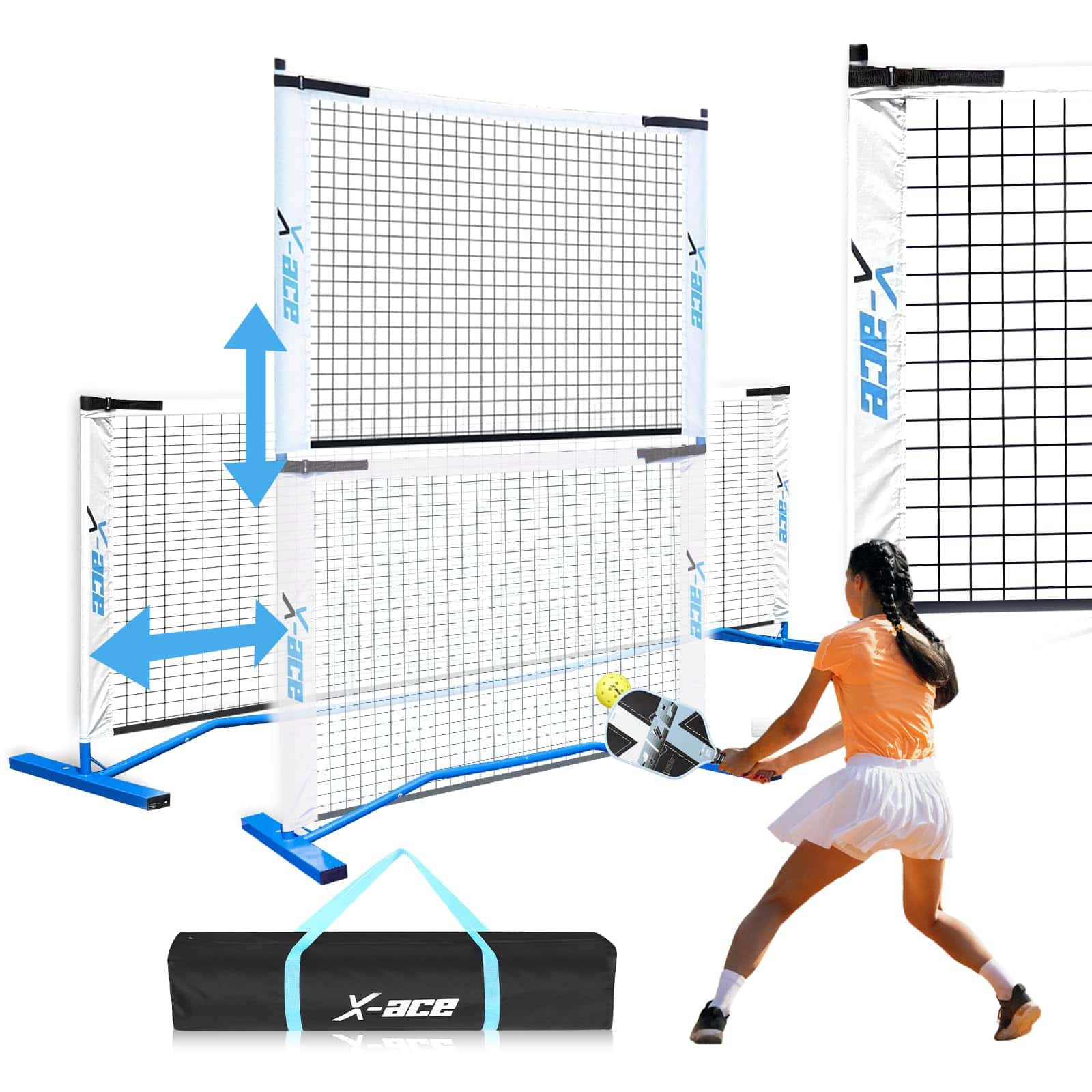 Red Mini de Pickleball X-ACE 3 en 1 para Entrenamiento de - Imagen 7