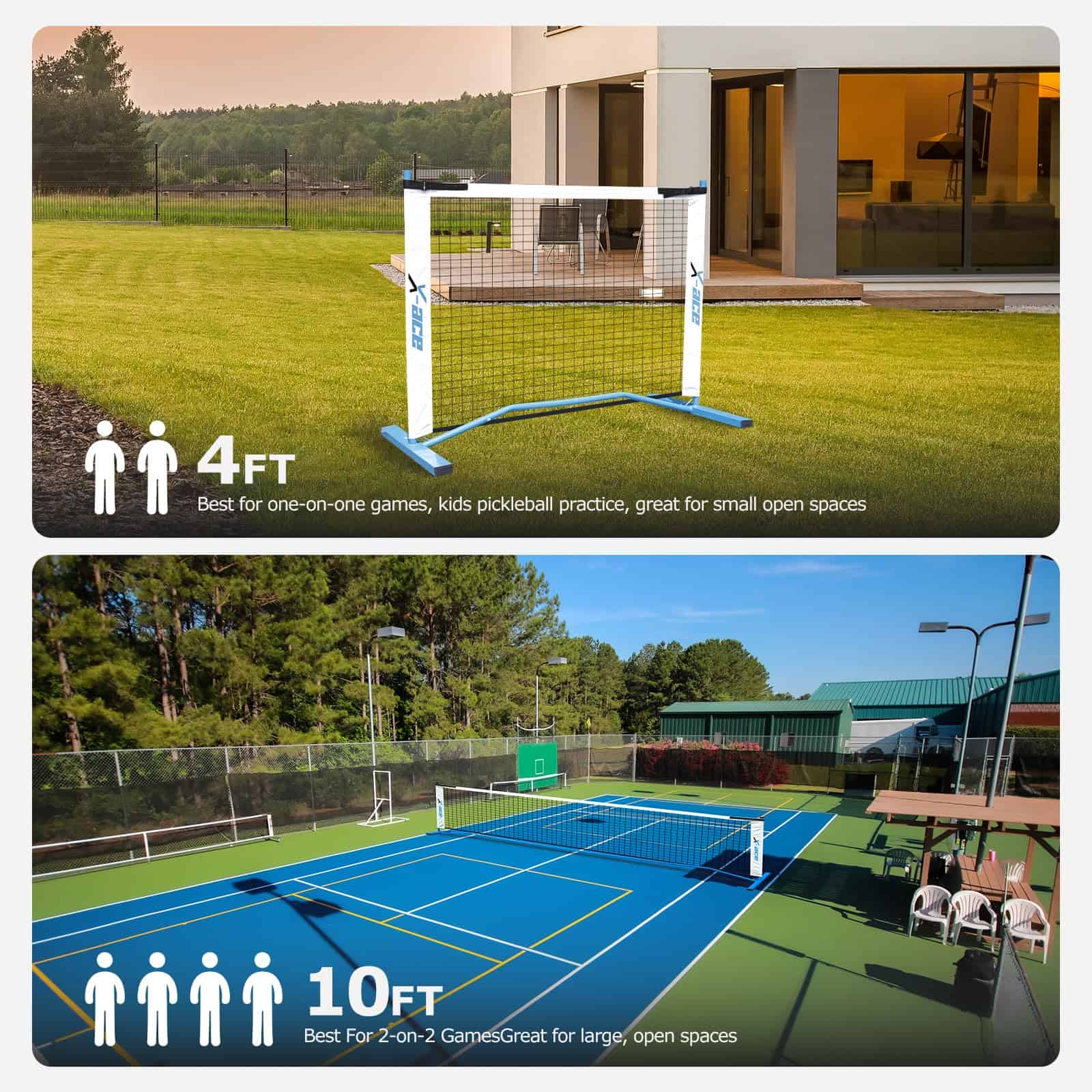 Red Mini de Pickleball X-ACE 3 en 1 para Entrenamiento de - Imagen 6