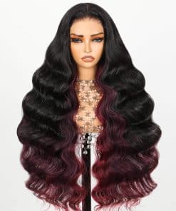 Pelucas TESLAL 1B/99J Highlight Burdeos Wear and Go