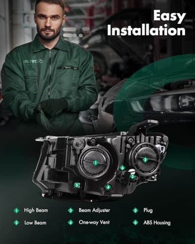 Ensamblaje de Faro SCITOO para JEEP COMPASS 2017-2021 con - Imagen 4