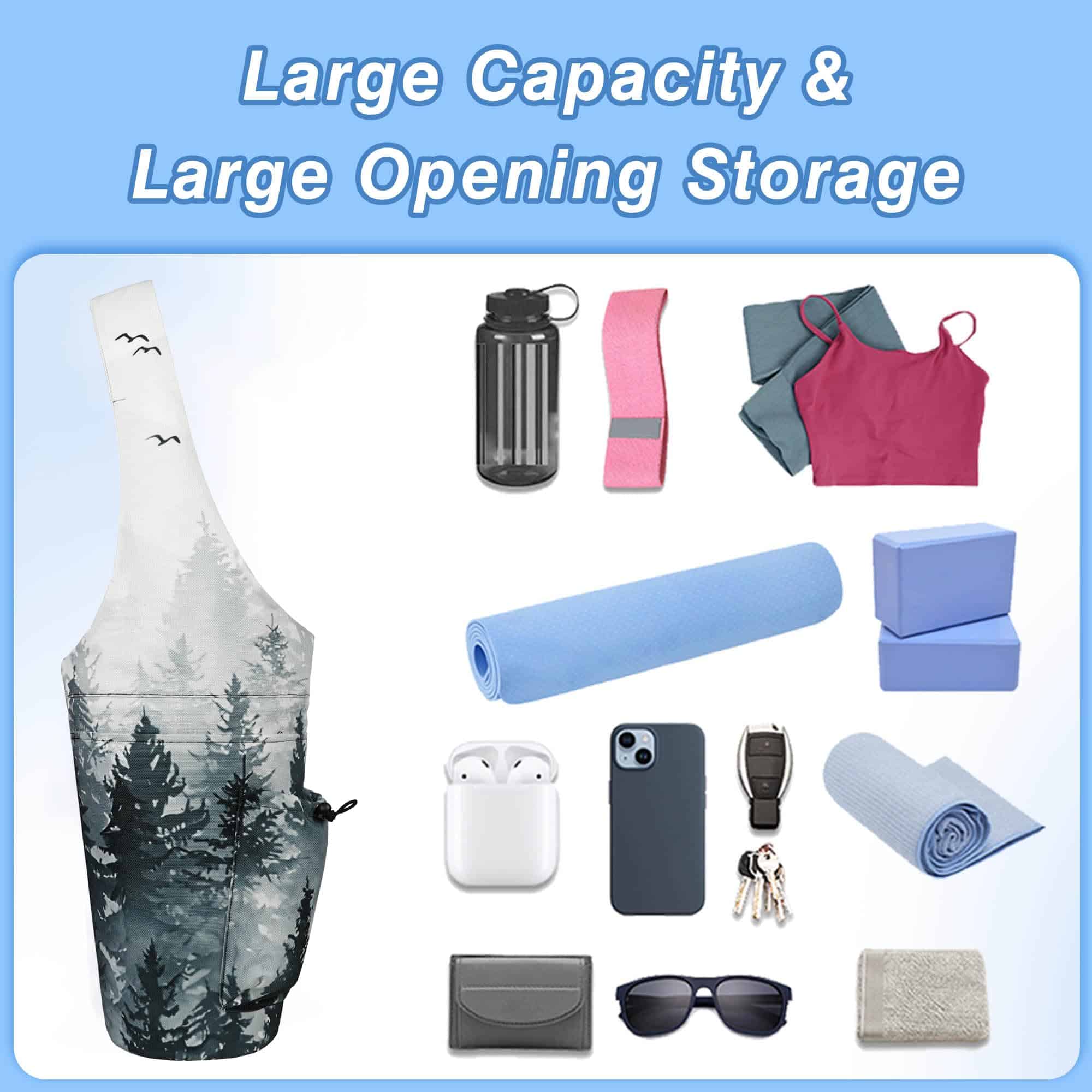 Bolsa para Mat de Yoga - Bolso Grande con Abertura Larga - Imagen 6