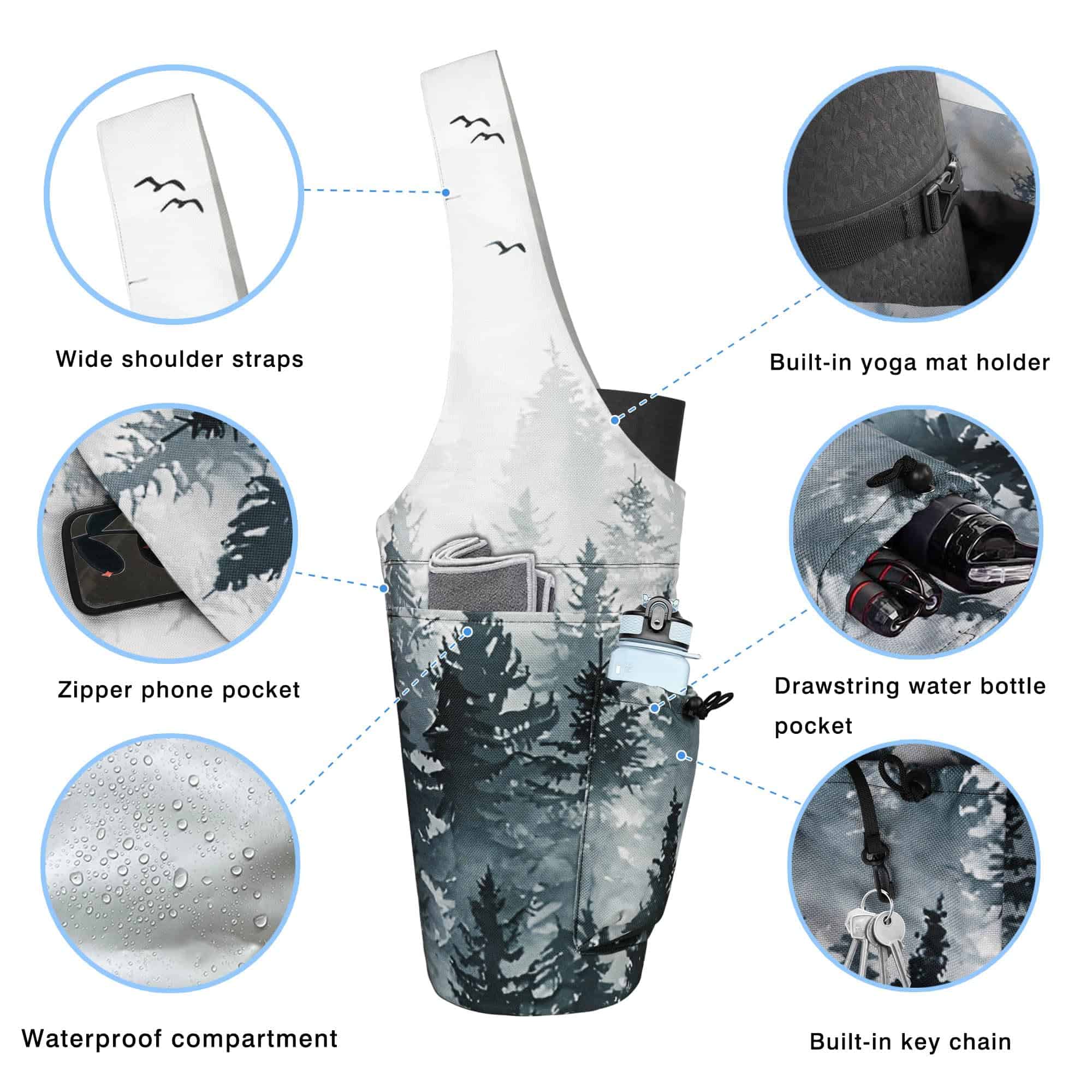 Bolsa para Mat de Yoga - Bolso Grande con Abertura Larga - Imagen 3