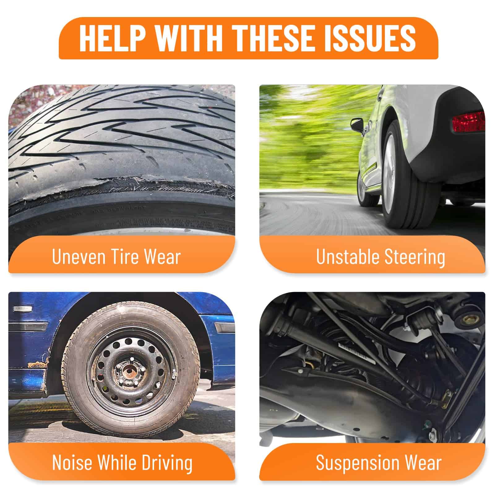 TRUCFUSION Tornillos de Ajuste de Ángulo de Caster y Toe - Imagen 8