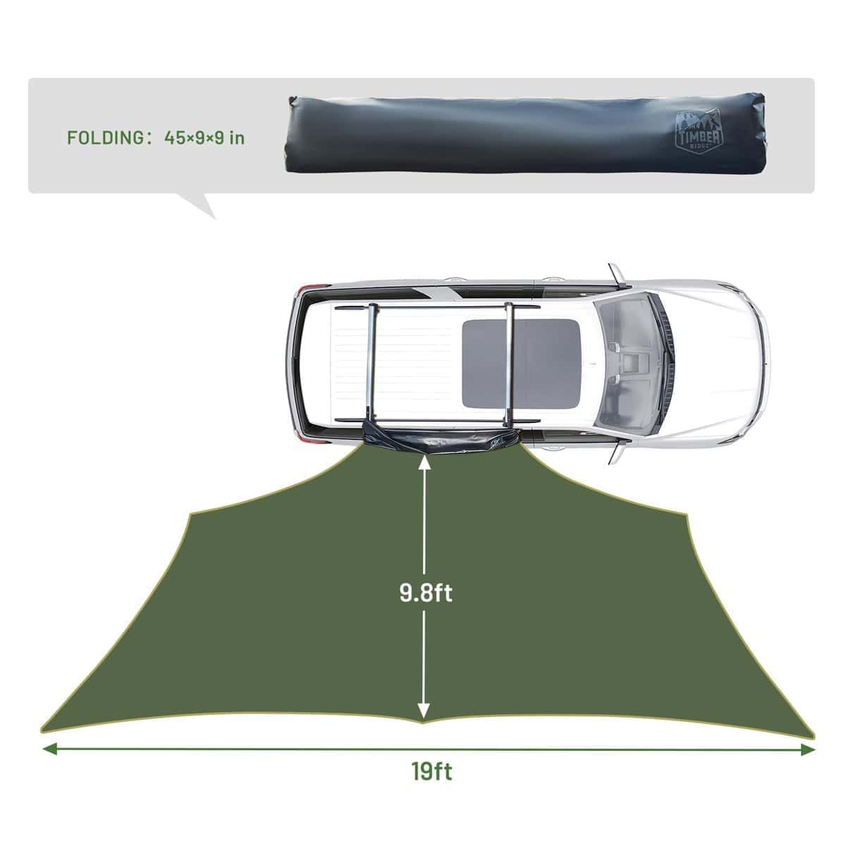 Toldo retráctil para vehículo TIMBER RIDGE 19x9.8 pies con - Imagen 10