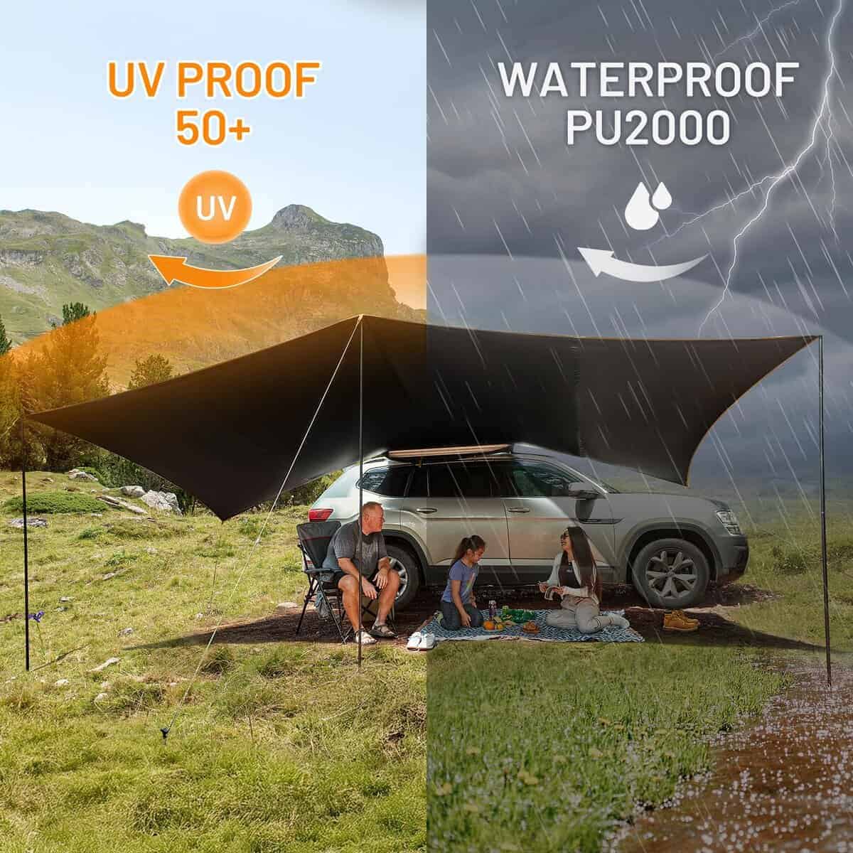 Toldo retráctil para vehículo TIMBER RIDGE 19x9.8 pies con - Imagen 5