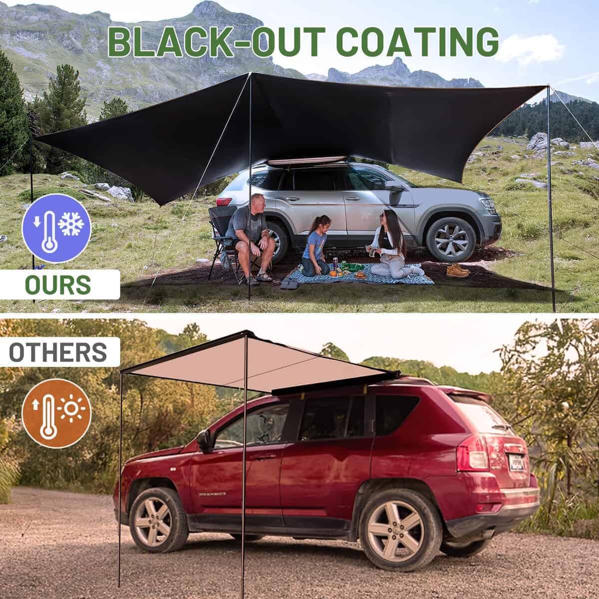 Toldo retráctil para vehículo TIMBER RIDGE 19x9.8 pies con - Imagen 4