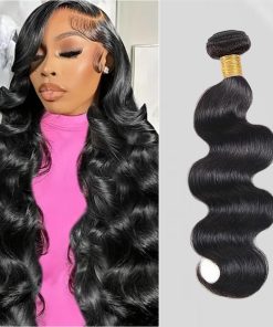 12A Body Wave Bundles Pelo Humano 24 Pulgadas Jet Black