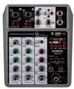 BOMGE Mezclador de Audio Profesional, Consola de Mezcla de