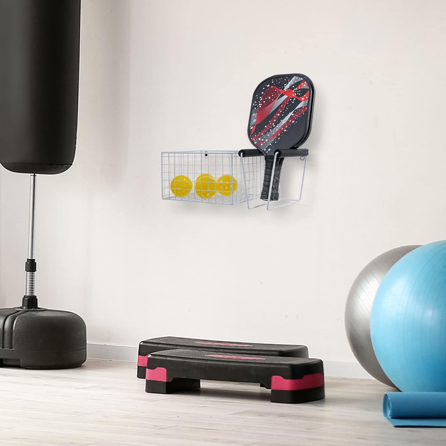 Organizador de Equipos de Pickleball de Pared de Metal - Imagen 4