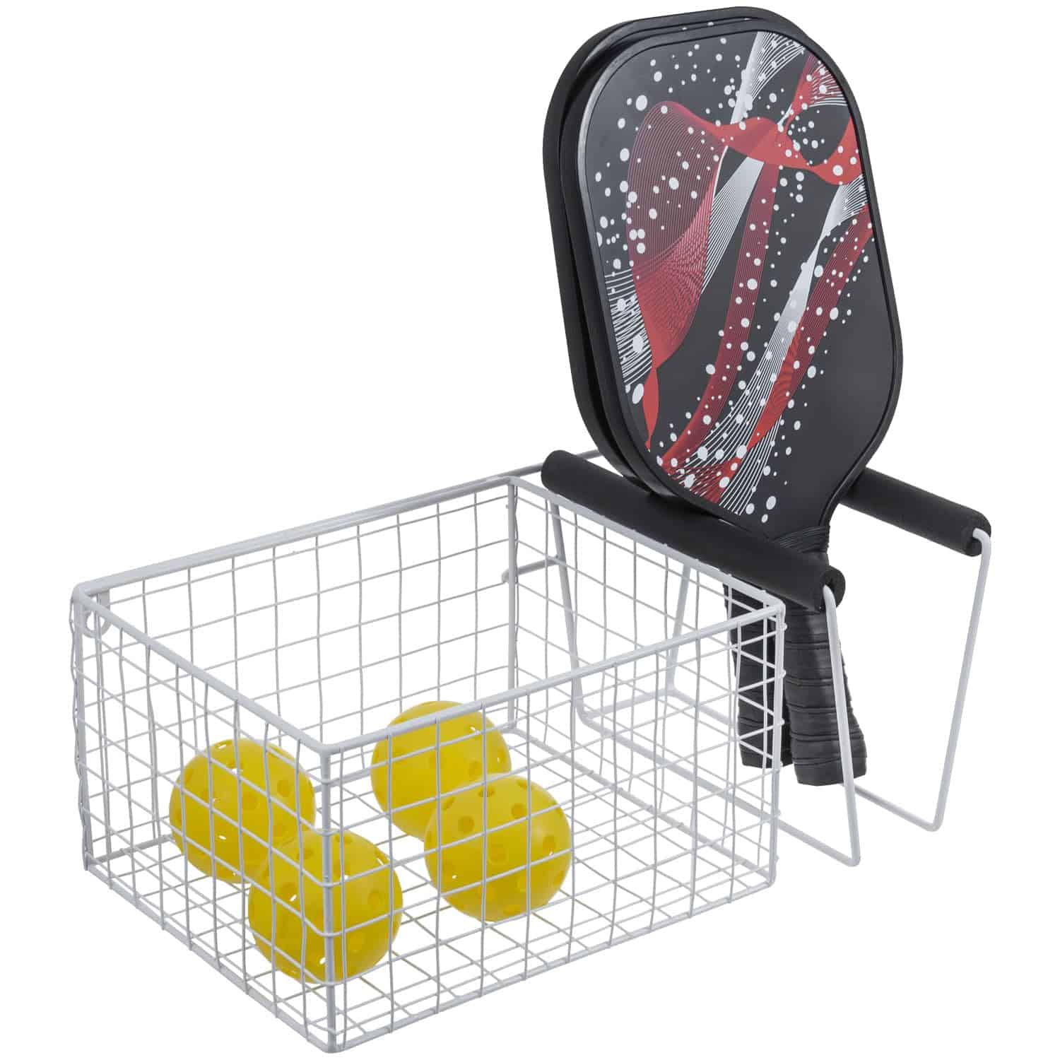 Organizador de Equipos de Pickleball de Pared de Metal