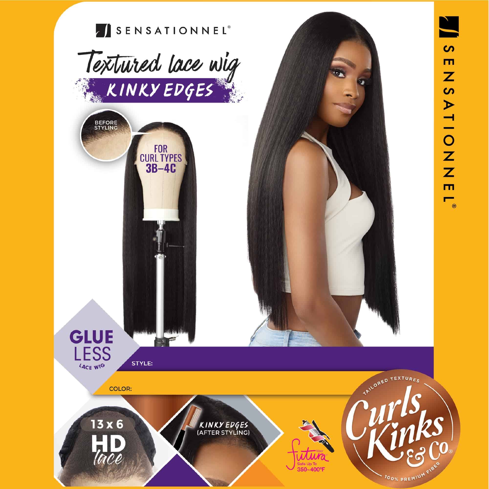 Pelucas Sensationnel Curls Kinksandco -BALAYAGEGOLD - Imagen 9