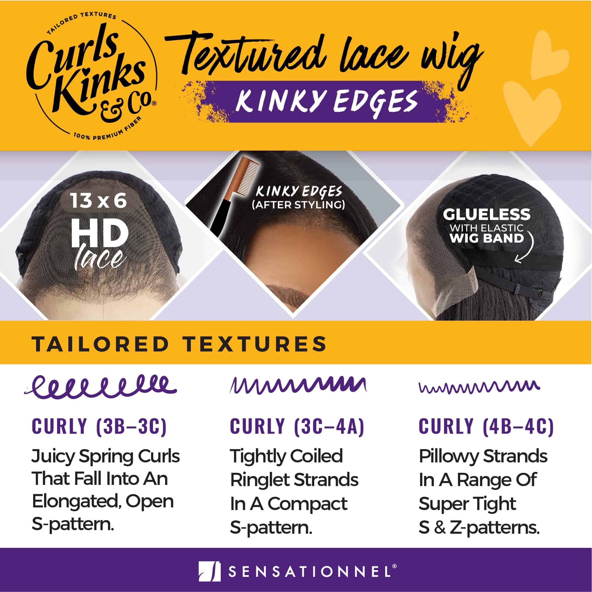 Pelucas Sensationnel Curls Kinksandco -BALAYAGEGOLD - Imagen 7