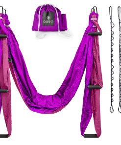 Core X - Hamaca de Yoga Aéreo Resistente y Protegida contra