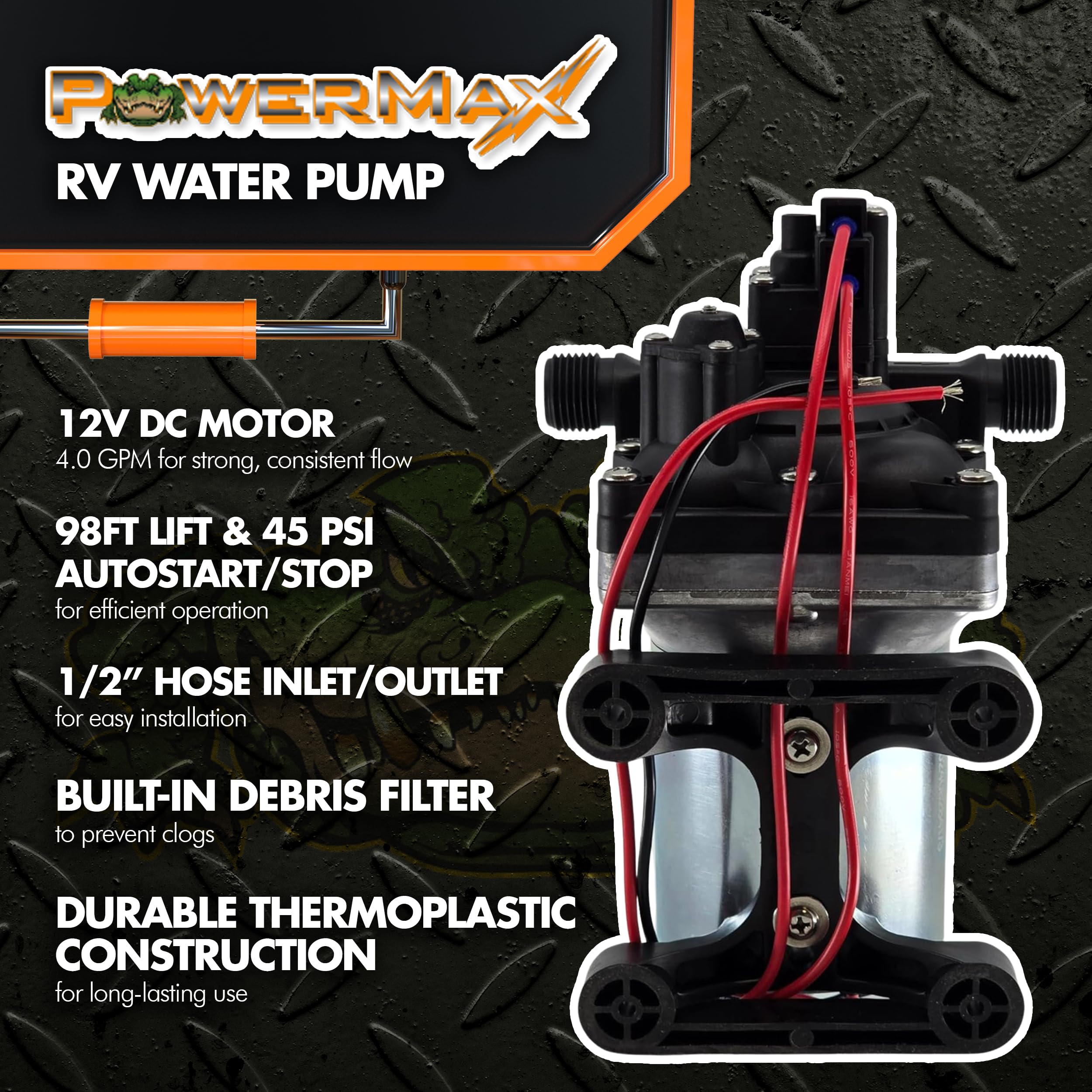 Bomba de Agua para RV 4008-101-A65/E65 | 3.0 GPM - 55 PSI | - Imagen 5