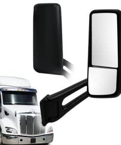 Espejo de puerta negro para camión Peterbilt 579 de