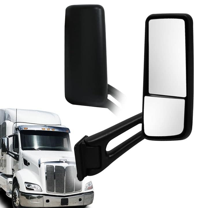 Espejo de puerta negro para camión Peterbilt 579 de