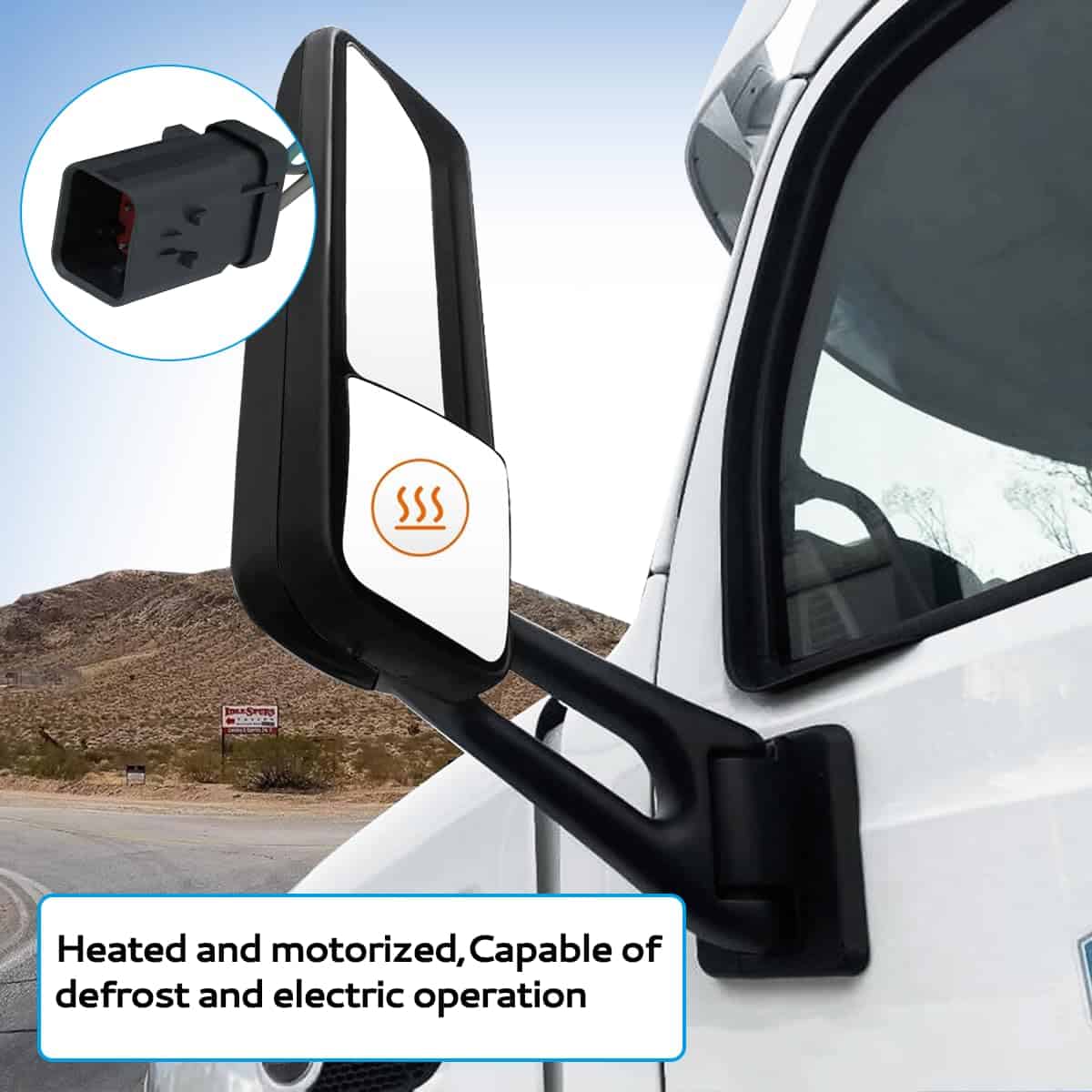 Espejo de puerta negro para camión Peterbilt 579 de - Imagen 5