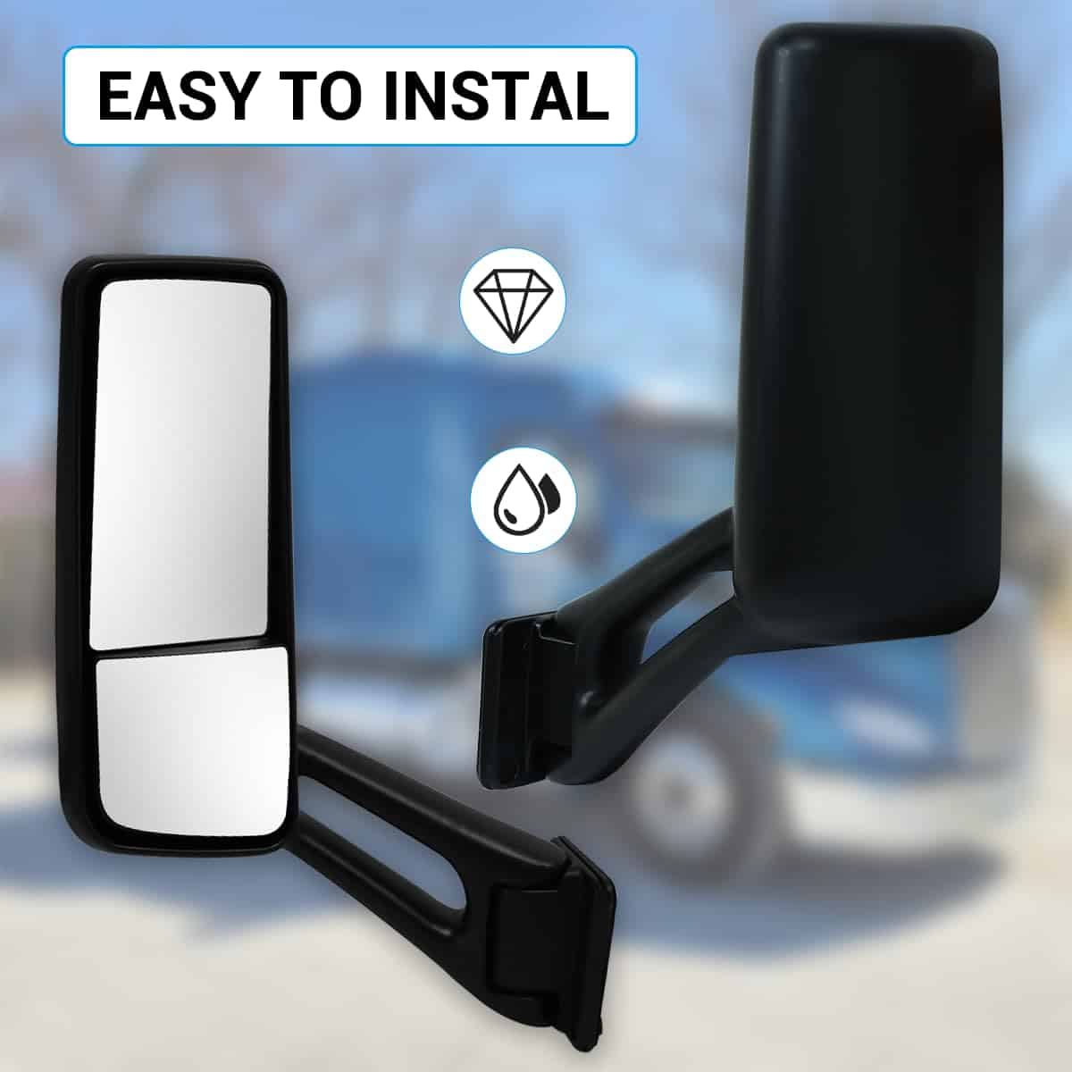 Espejo de puerta negro para camión Peterbilt 579 de - Imagen 6