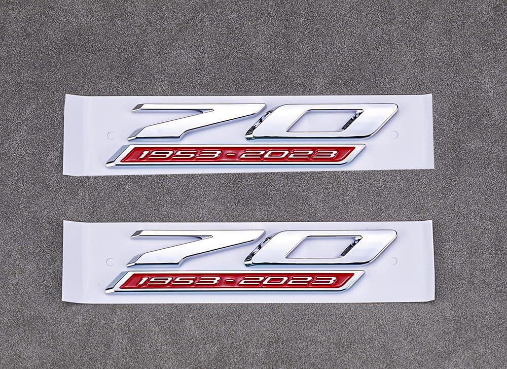 Emblemas laterales de 70º aniversario para automóviles -