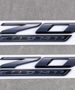 2 Piezas Emblemas Laterales de 70 Aniversario Calcomanía de