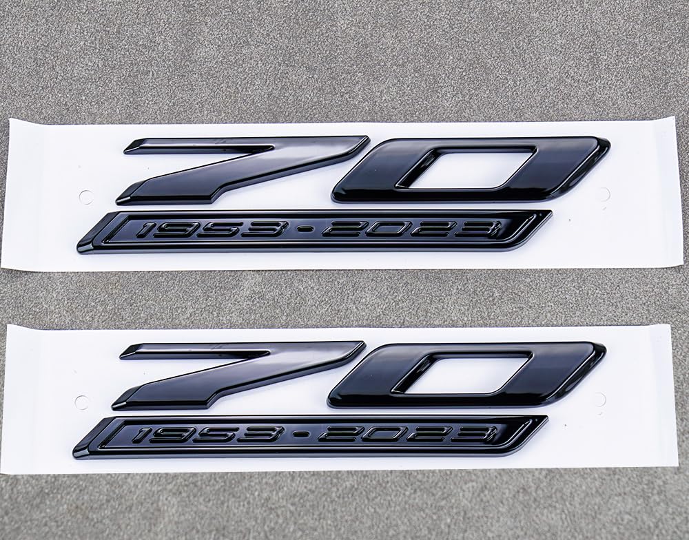 2 Piezas Emblemas Laterales de 70 Aniversario Calcomanía de