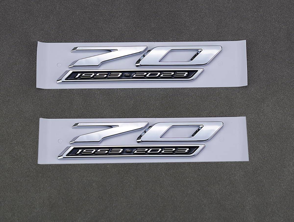 Emblemas laterales de aniversario de 70 años para automóvil